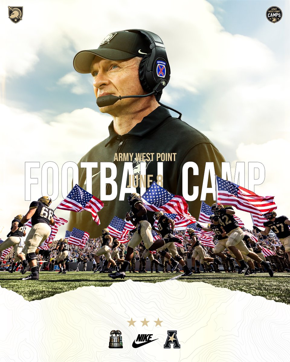 Camp with the CIC Champs! June 8th | West Point, NY armyfootball.totalcamps.com/About%20Us #GOARMY | #PlayAtThePoint | #BEATnavy @CoachJeffMonken | @ArmyWP_Football