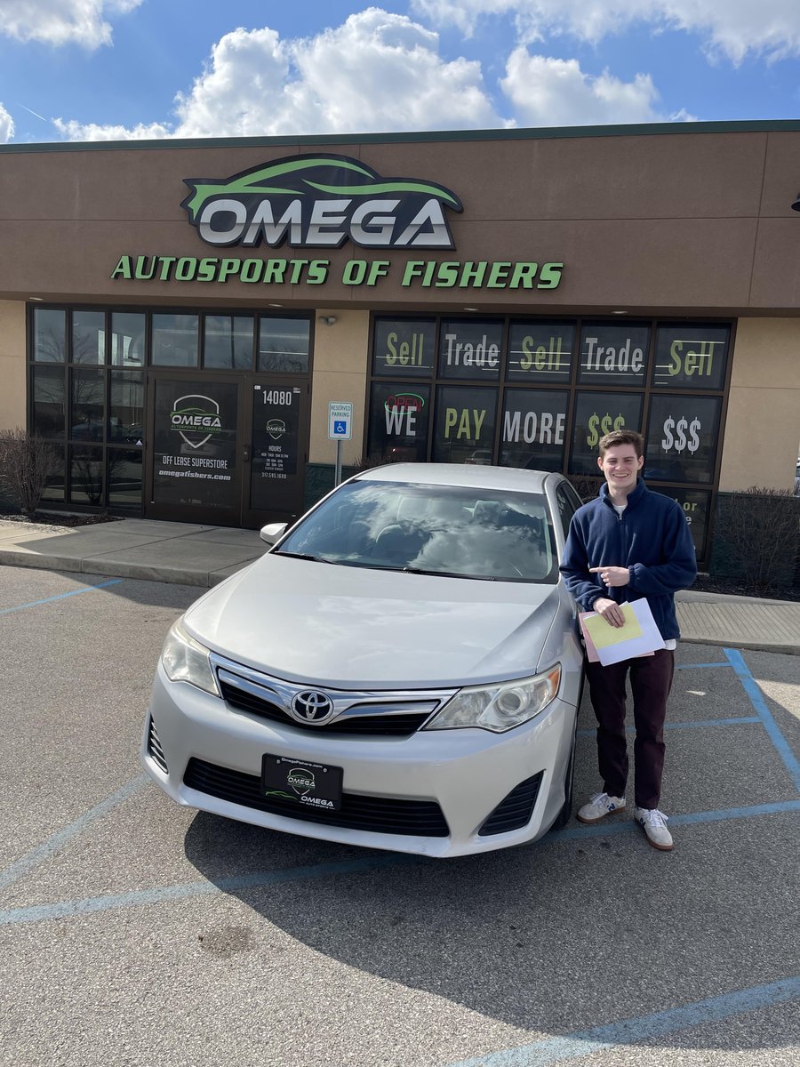 OmegaFishers's tweet photo. Our 2012 #Toyota #Camry LE is #SOLD! Thanks again Zachary for your purchase! We truly appreciate your business and we hope you enjoy driving your Camry! Welcome to the #OmegaFamily! https://t.co/QuUwcbwqVr