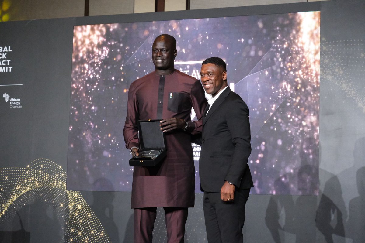 ⭐🏆The Global Black Impact Summit #GBIS2024 Impact Award goes to: Amadou Gallo Fall, President of the Basketball Africa League (BAL) 

Join us in congratulating Amadou in his achievement⭐🏆
#GBIS2024 #blackexcellence #galadinner #awards
