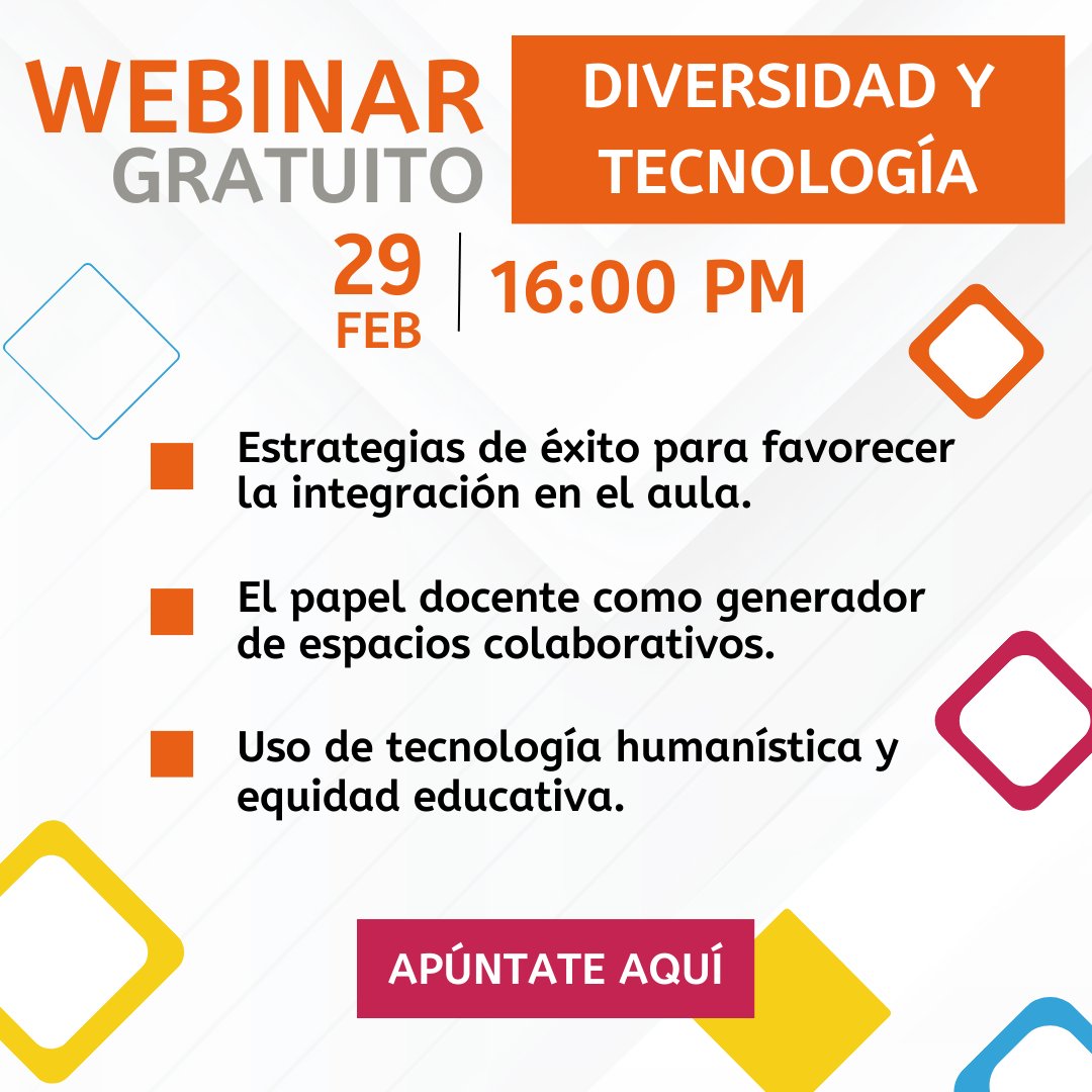 🤔¿Qué hacer en un día que solo ocurre cada cuatro años? ¡Únete a nuestro webinar sobre "Diversidad y Tecnología" el 29 de febrero a las 16:00 y hazlo memorable con conocimiento! 🎓✨Porque los días bisiestos merecen eventos igualmente extraordinarios. 🌟bit.ly/48wyhxc