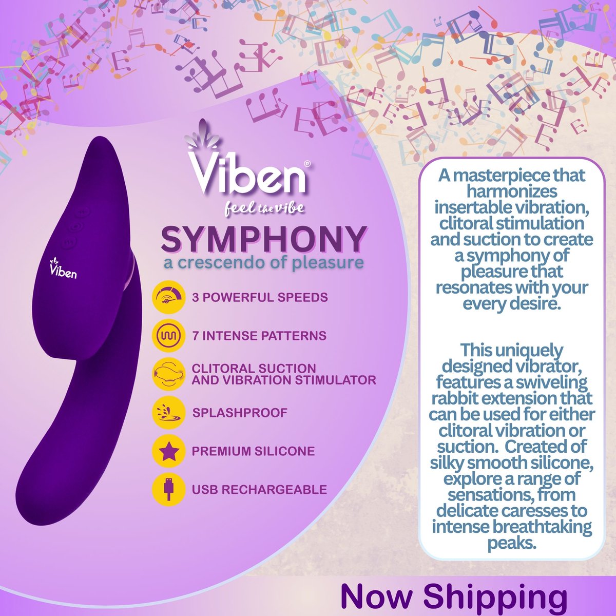 Viben's Symphony is now shipping! Order yours today! 

#viben #vibentoys #symphony #feelthevibe #feelthevibes