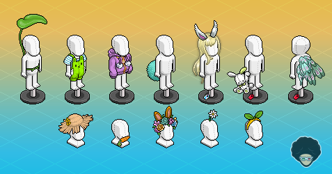 🌱 Alojados 15 nuevos furnis en los servidores de #Habbo pertenecientes a la campaña de Pascua. ¡Se trata de la ropa de Pascua que incluye normales, raros y LTD!

🔗 Conoce sus detalles junto con todos los nuevos furnis de Pascua en nuestra noticia: habtium.es/news/18266