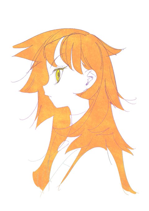 「オレンジ髪 上半身」のTwitter画像/イラスト(新着)｜21ページ目