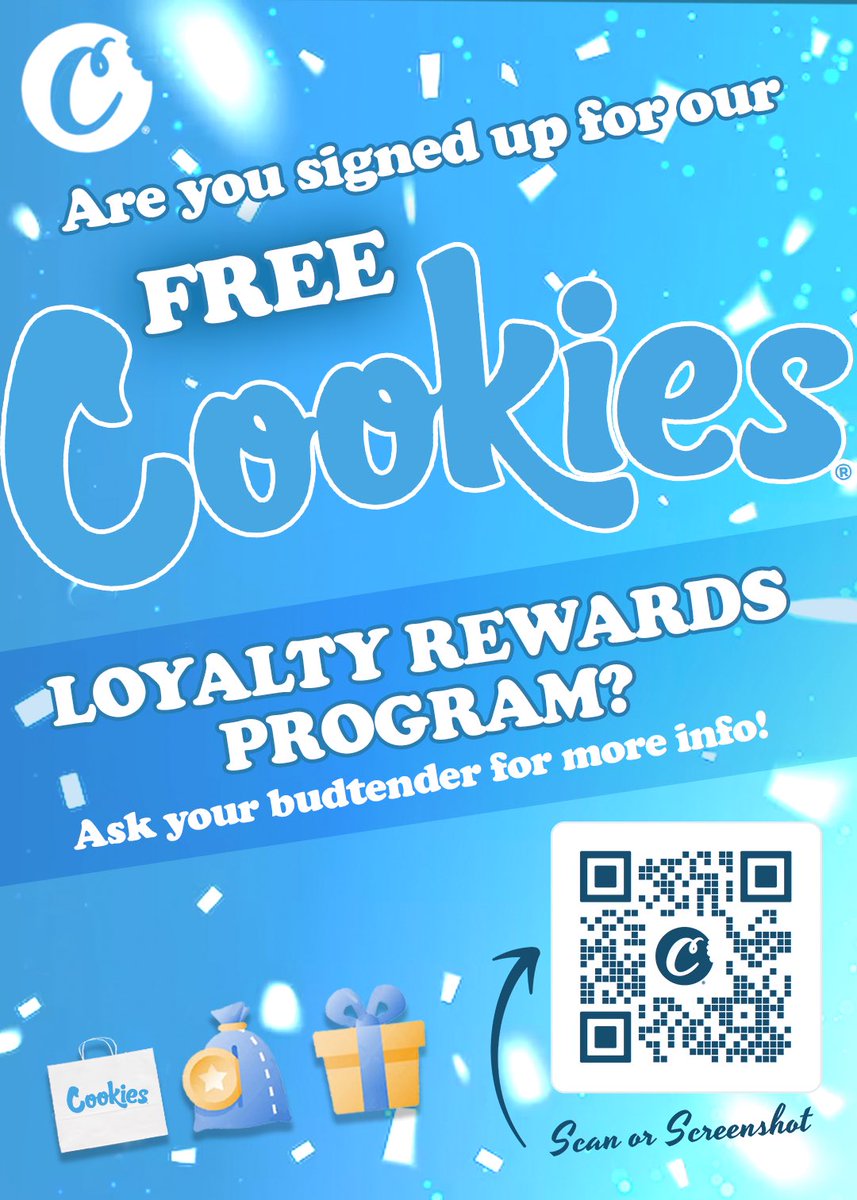 🍪 Cookies Loyalty Rewards ⭐️ IN THE HEIGHTS!

🩵🩵🩵

#loyalty #rewards #rewardsprogram #loyaltyrewards #cookies #cookiesbrand #points #shopping #exclusive #deals #comein #highvibrations #stayhigh #lifted #peoria #peoriail #illinois #peoriaheights #peoriaheightsil