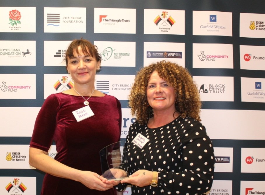 It was such an honour to present the incredible @MGlassup an award on behalf of a @hmyoifeltham young learner at the @3pillarsproject awards last week. Congratulations to all the nominees and thank you to the 3 Pillars team for celebrating these successes 👏 #SportInPrison