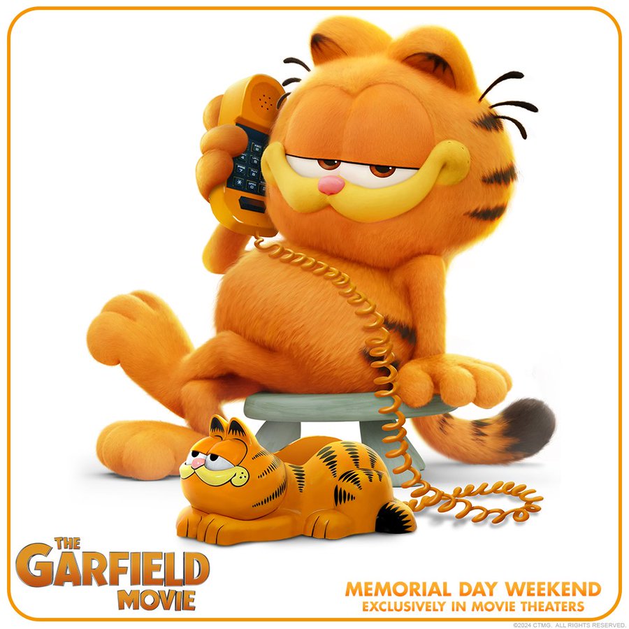 Lekker bankhangen op nieuwe Garfield filmposter