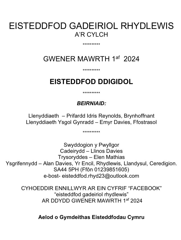 CymdeithasSteddfodau tweet media