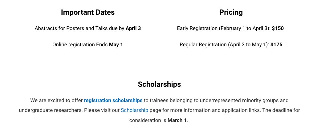 Scholarship applications due March 1st! BBM2024 is going to be awesome for trainees at every level! Welcoming a diverse community of researchers only makes microbiology better!!