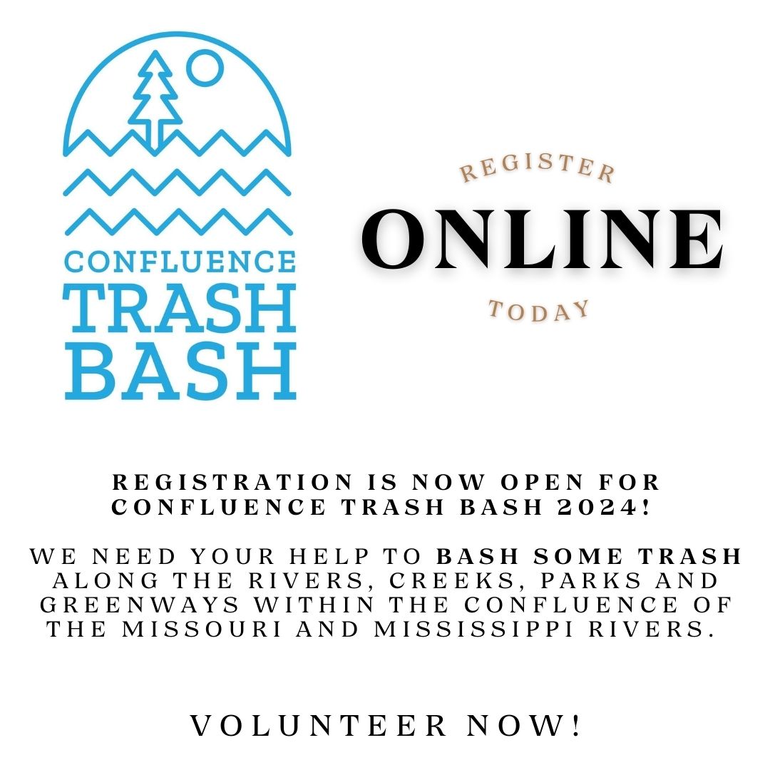 OpenSpaceSTL's tweet image. Registration is now open for Confluence Trash Bash 2024!

Volunteer &amp;amp; help clean up along the #Confluence of the Missouri &amp;amp; Mississippi Rivers.

Sign up here:

volunteer.openspacestl.org/need/index?age…

#ConfluenceTrashBash
#CTB24
#TrashBash
#OpenSpaceSTL
#talkintrash
#trashpanda
