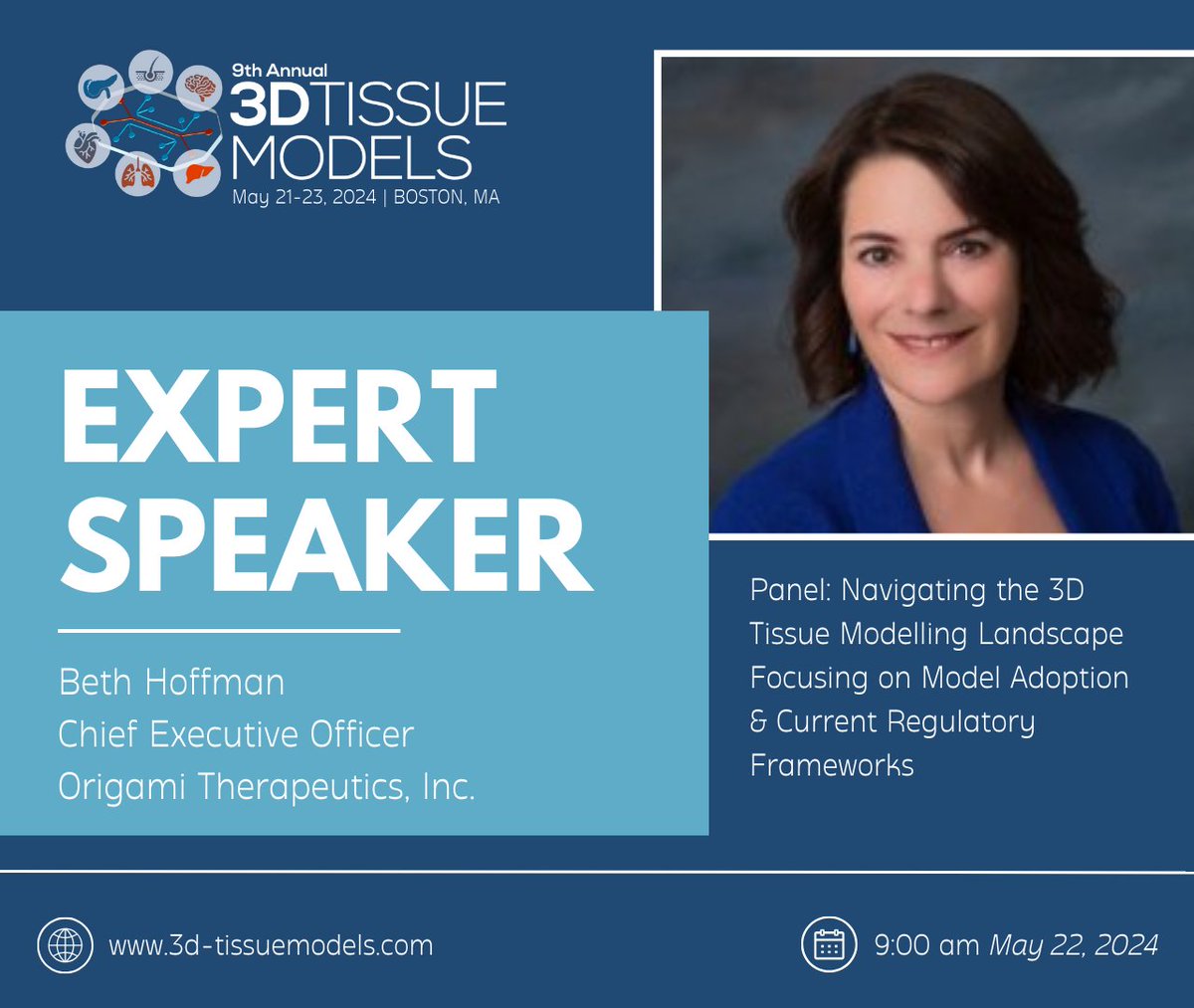 Our CEO, <a href="/BethJHoffman/">Beth J Hoffman</a> ,   will be sharing her views on the use of 3D tissue models in a  regulatory context at the upcoming 9th Annual 3D Tissue Model Conference  in Boston ter.li/ivpgnl