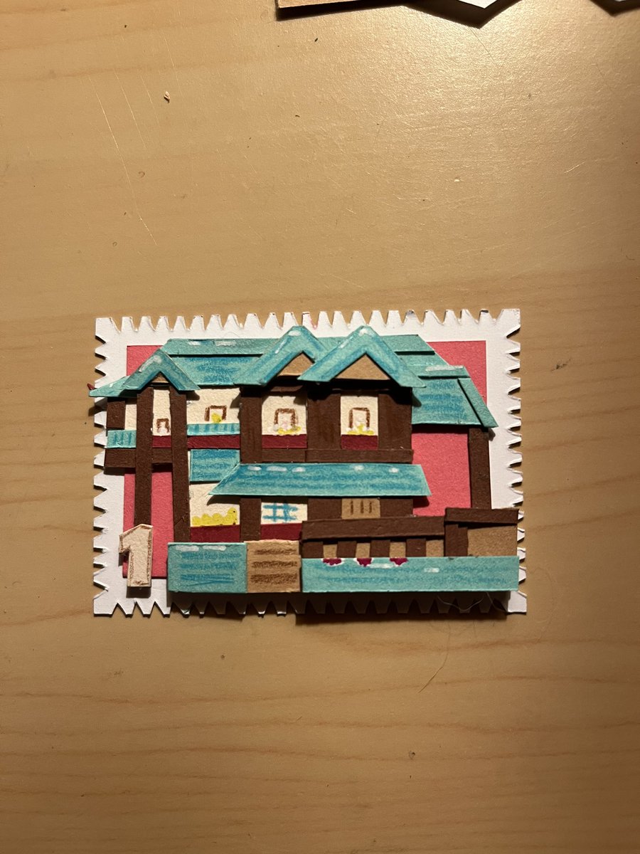 dino_paperart's tweet photo. Finished my first Hermitcraft post stamp :D it’s etho’s base (I know my hand is sooo shaky I’m sorry) 

#Hermitcraftfanart #ethoslab https://t.co/Xso2wkWo9x
