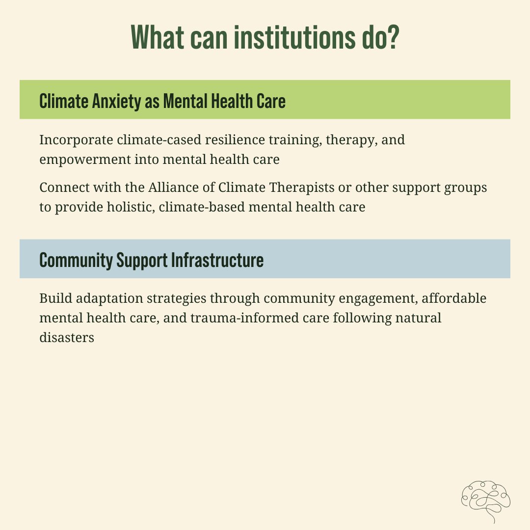 What does climate change have to do with mental health? More than you might think! From causing anxiety to triggering emergencies, climate change exacerbates existing problems & creates new ones. Explore the graphics here & learn more at the link below. greenumbrella.org/its-not-just-y…