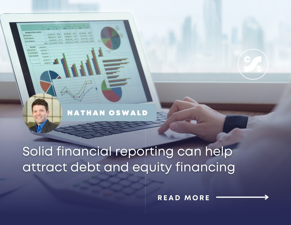 Access to capital is a major concern for business owners today. Timely, reliable financial statements are key to opening the door to the debt and equity funds. cassadyschiller.com/post/solid-fin…

#financialreporting #aheadofthecurve