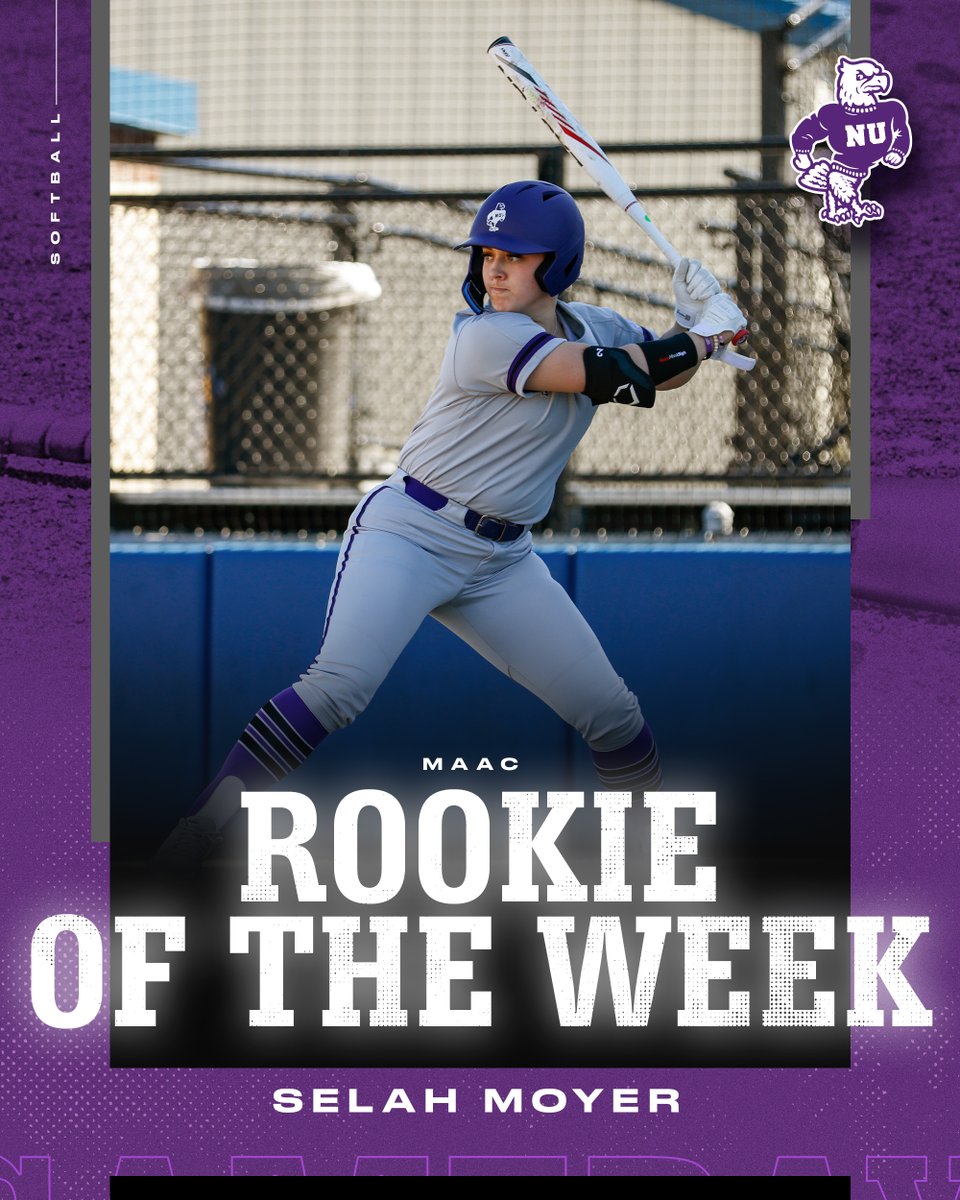 Selah Moyer has been named 𝗠𝗔𝗔𝗖 𝗥𝗼𝗼𝗸𝗶𝗲 𝗼𝗳 𝘁𝗵𝗲 𝗪𝗲𝗲𝗸

🟣🦅🥎