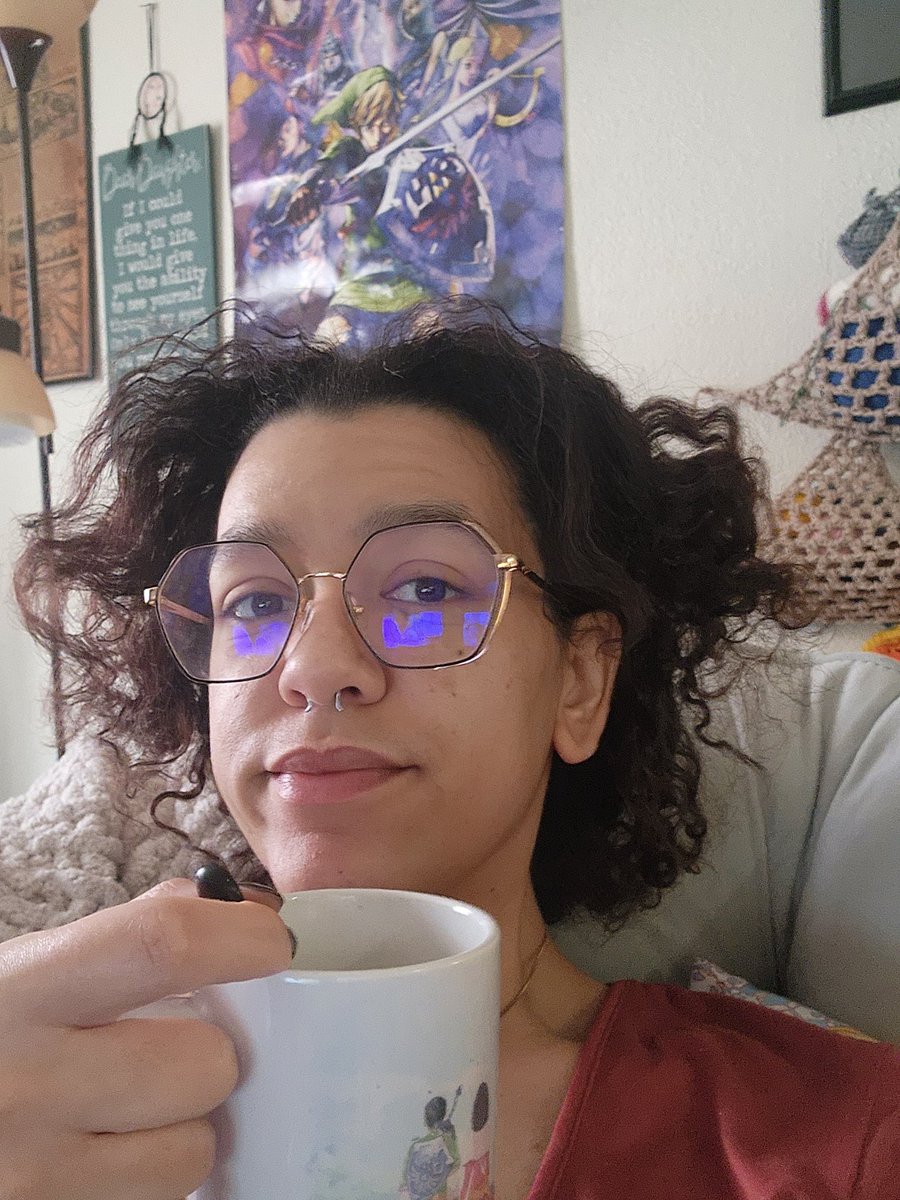 Crazynachii's tweet photo. So depression is acting up today. It's always there, just a step stronger.  But it's manifesting in a way that's like I'm missing something, longing for something but I'm not sure what or how to deal with it.  Instead I'll sit in my chair crochet and drink coffee. https://t.co/4z5ZqMHZk4