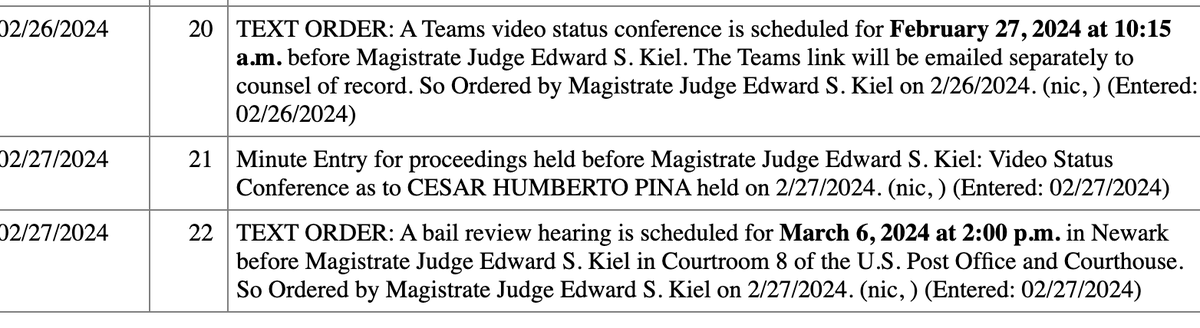 meghanncuniff's tweet photo. On the federal wire fraud beat, the former business partner of The Breakfast Club's DJ Envy may be getting his bail revoked in his criminal case over the alleged housing flipping Ponzi scheme. 

A hearing for Cesar Pina is scheduled March 6. https://t.co/oZry7HCe86
