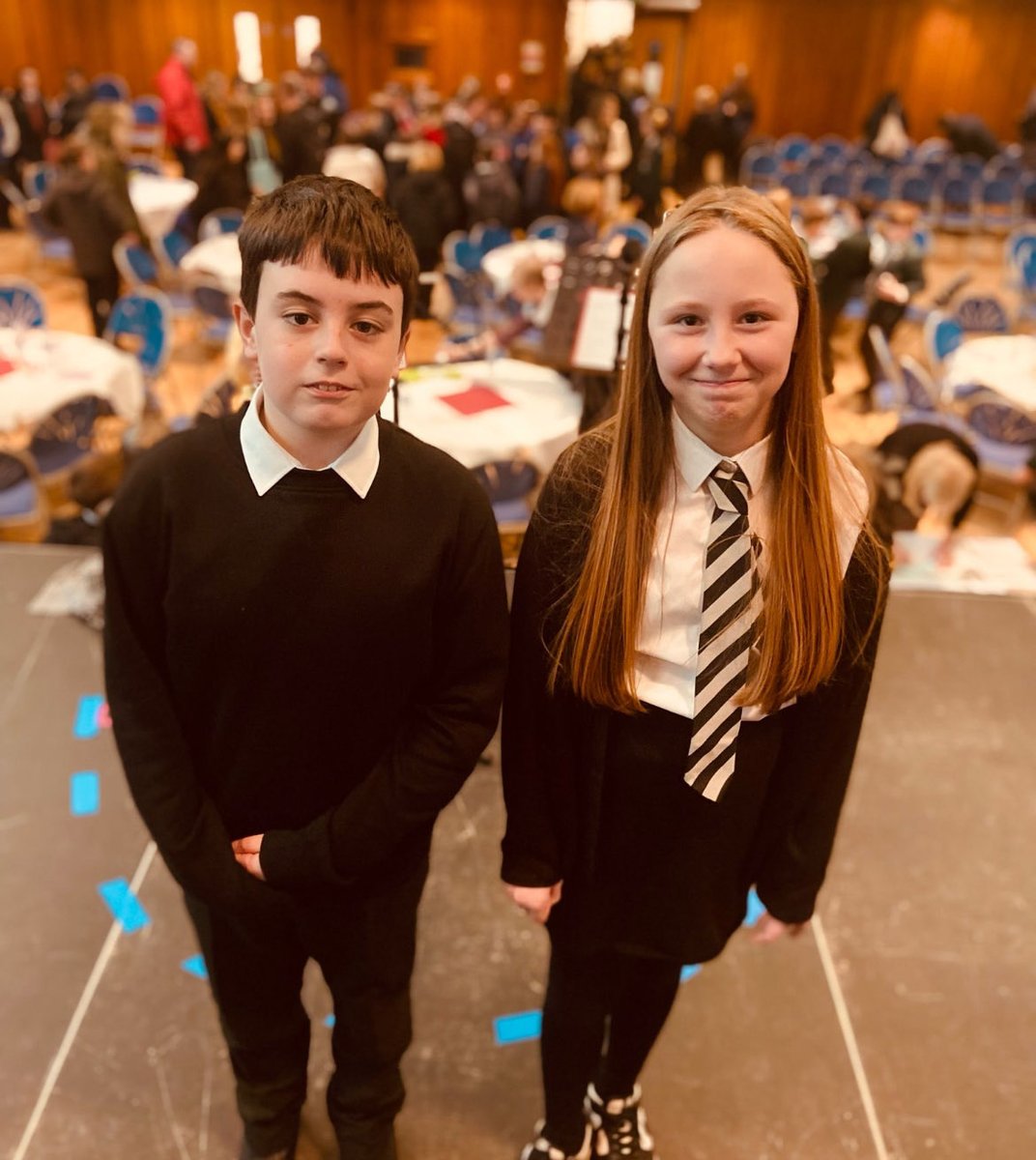 P7s Evie & Callum represented #teamannbank at the 22nd Schools’ Burns Supper at Ayr Town Hall today, hosted by Alloway Burns Club. They sang their rendition of Caledonia/Wild Mountain Thyme absolutely beautifully, and enjoyed their afternoon of Scottish entertainment! 🏴󠁧󠁢󠁳󠁣󠁴󠁿🎤🎼🎭🤩