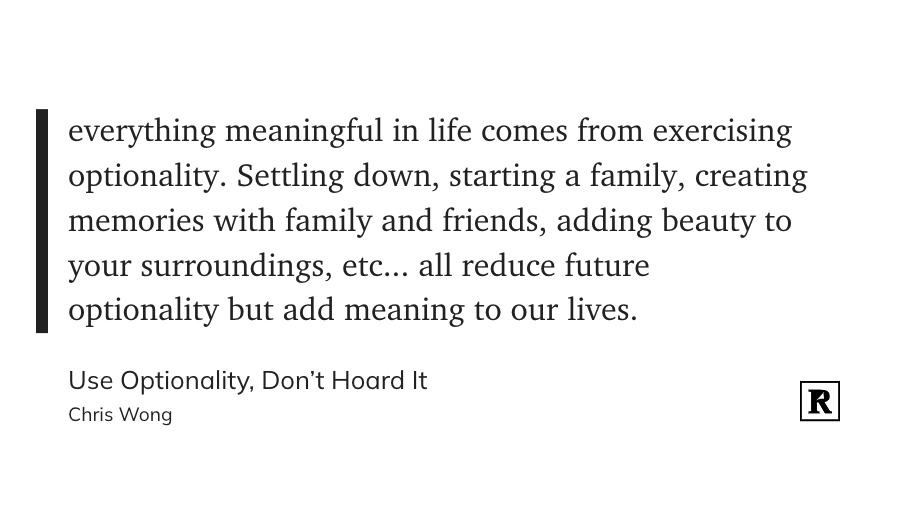 nickseguin's tweet image. These quotes sit in succession in my @readwise favorites. I think about them together, a lot. 

@chr_iswong @morganhousel