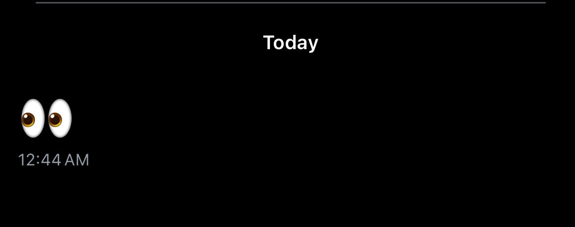 “you never respond to my dm 😩!” 

the dm: