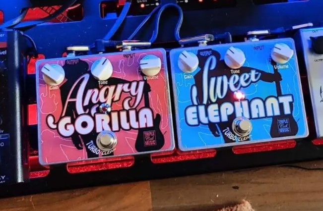 MrErrorhead's tweet image. My #signature #sweetelephantoverdrive #angrygorilladistortion #guitar #pedals triplecoilmusic.com/en-gb/signature