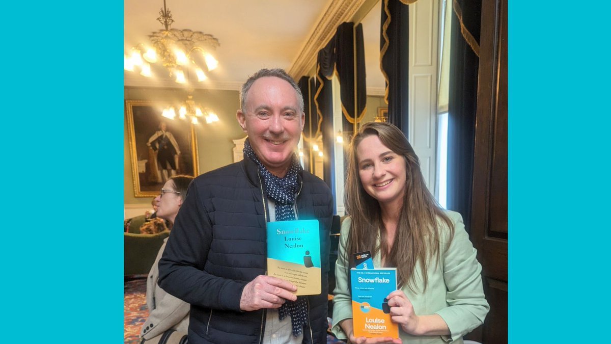 Delighted to meet author Louise Nealon at the launch of the #1dublin1book initiative for her book 'Snowflake' today. Thank you to @dublincityoflit for commissioning us to create the accompanying notebooks again.