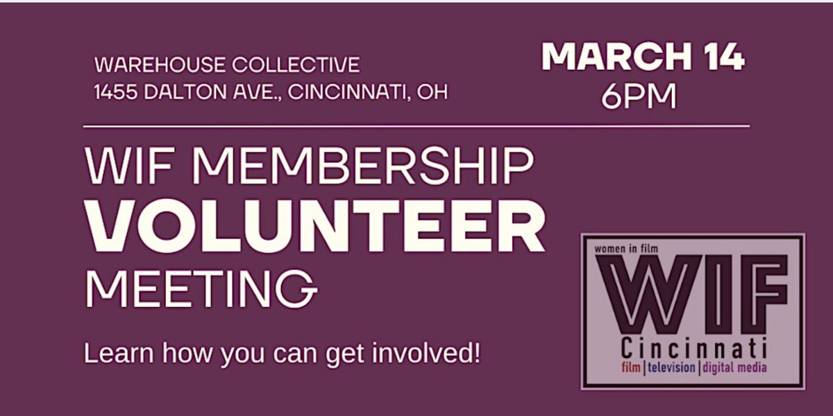 We've heard from our members that they want to get more involved - now's your chance! Join us for our first ever WIF Volunteer Meeting. We'll share upcoming events, intiatives and ways you can be more active in strengthening our already amazing community! eventbrite.com/e/851119670847…