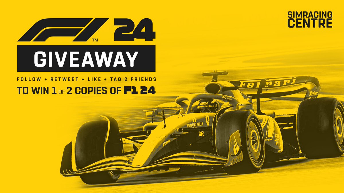 📢 | GIVEAWAY ALERT Simracing Centre is giving away 2 copies of the new F1 24 game to 2 lucky winners! 😁 Follow @CentreSimracing, like & Retweet this Tweet and tag 2 friends in the comments to enter the giveaway. ✌️ Entries will close March 10th 10:00 [CET]. Best of luck! 🫡