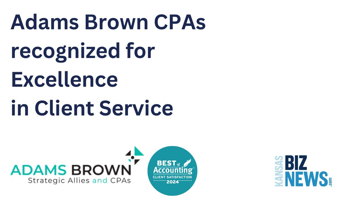 Kansas-headquartered CPA and business advisory firm @KansasCPAs recently earned top honors for its customer service.

Read now 📷
kansasbiznews.com/.../adams-brow…  #ksleg #ksjobs