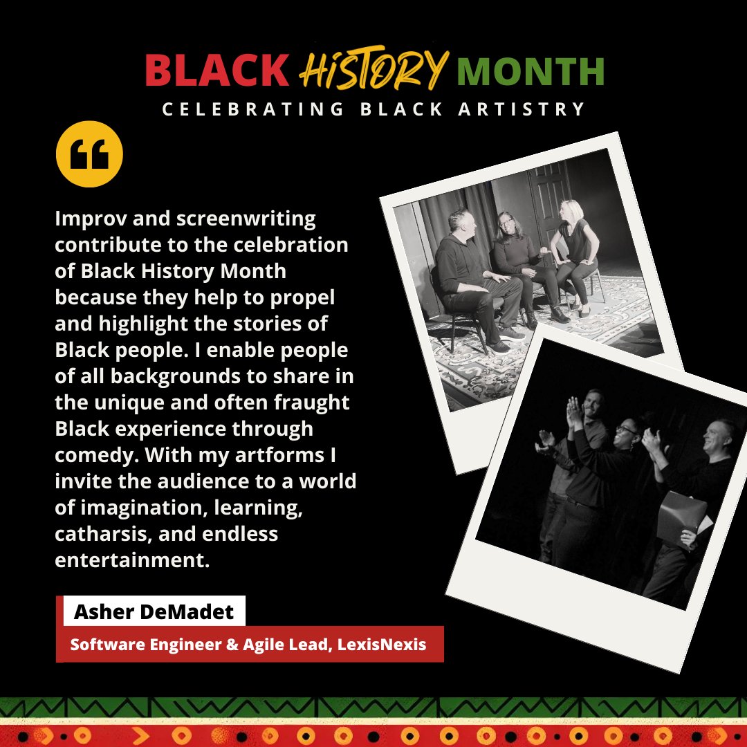 This #BlackHistoryMonth, we're celebrating Black artistry across RELX! Explore the inspiring talents and interests of our creative colleagues – from visual to performing arts: stories.relx.com/celebrating-bl…

#BHM <a href="/RELXHQ/">RELX</a> bit.ly/3UXa3ZY