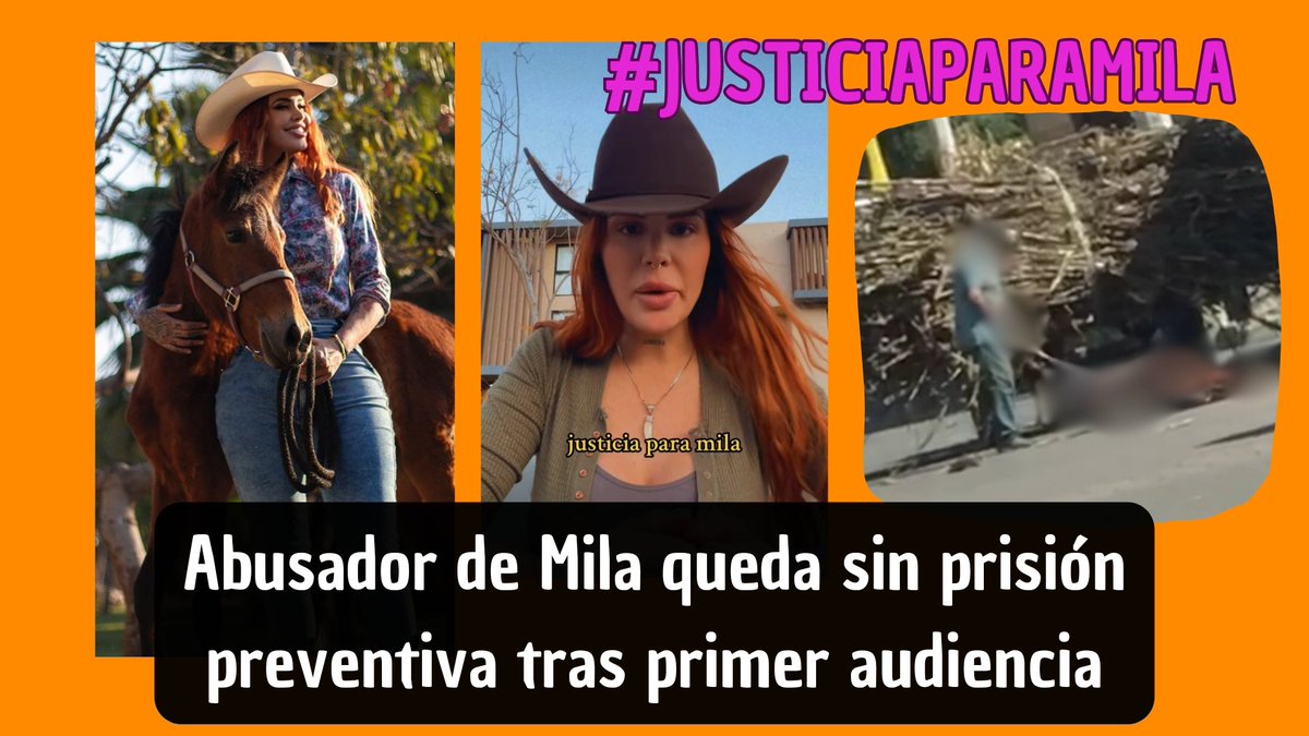 👀⚖️Tras primera audiencia en el caso de #JUSTICIAPARAMILA 🐴❤️‍🩹 el #abusador salio sin dictamen de #prisión preventiva 🚫 debido a que las #autoridades encargadas consideran lo sufrido por Mila como algo “no tan grave" 🧐
infoquorum.com/notas/2024/02/…