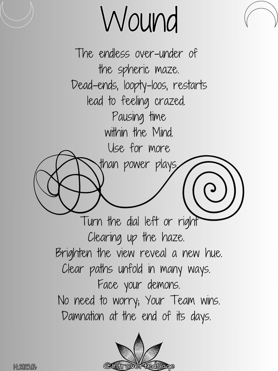 1ntrovertedSage's tweet image. #Wound
#poetry 
#IntrovertedSage
#pausingtimewithintheMind
#newpoem