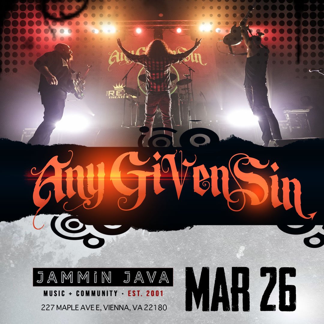 anygivensinband's tweet image. Virginia we are back ‼️
At @jamminjava March 26th
Tickets: AnyGivenSinBand.com/tour-dates 

#AnyGivenSin #JamminJava #Virginia #Live #Rock