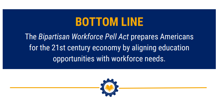 Please call your U.S. House of Rep members now &amp; urge them to vote for the Bipartisan Workforce Pell Act! BWPA will enable thousands of workers to access programs that will quickly allow them to get a new job or progress in their current one. Details: : ow.ly/jE6f50QIpBX.