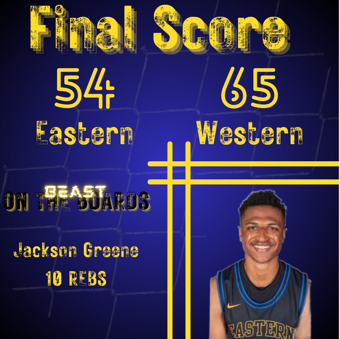 🏀Game Update🏀 Last night, we faced a challenging matchup against Western and came up short with a final score of 65-54. 🤝 Jackson Greene stood out with 'The Beast on the Boards Award,' grabbing a commendable team-high of 10 rebounds!💪 On to the next 😤