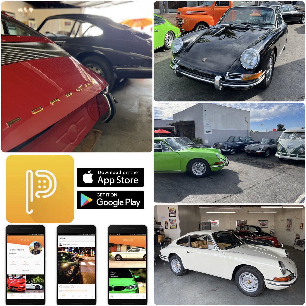 🔶 Performance Vintage International open house ~ Porsche Lit Week in SoCal
🔶 See more on PEDAL - Free in app stores

#performancevintage #costamesa #porsche #porsche911 #porschemoments #porschepassion #porscheclub #porscheclassic #porscheweek #lalitshow #pedaltheapp