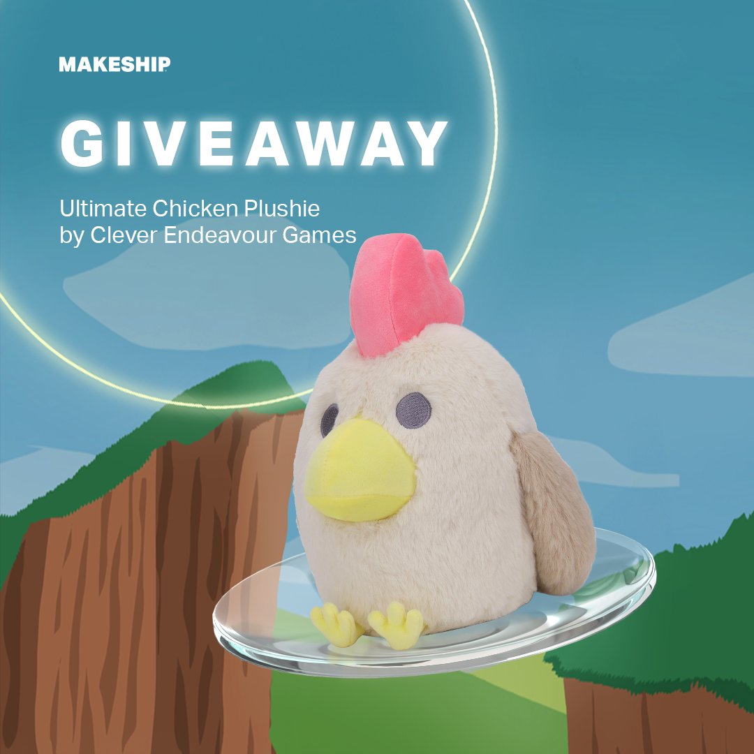 It’s giveaway time! We’re giving you the chance to win 1 of 2 Ultimate Chicken Plushies! 🐔

How to enter?
1. Follow <a href="/makeship/">Makeship</a> and <a href="/ClevEndeavGames/">Clever Endeavour Games</a>
2. Retweet this post

Giveaway ends Feb 29th at 2pm (ET). Good luck!