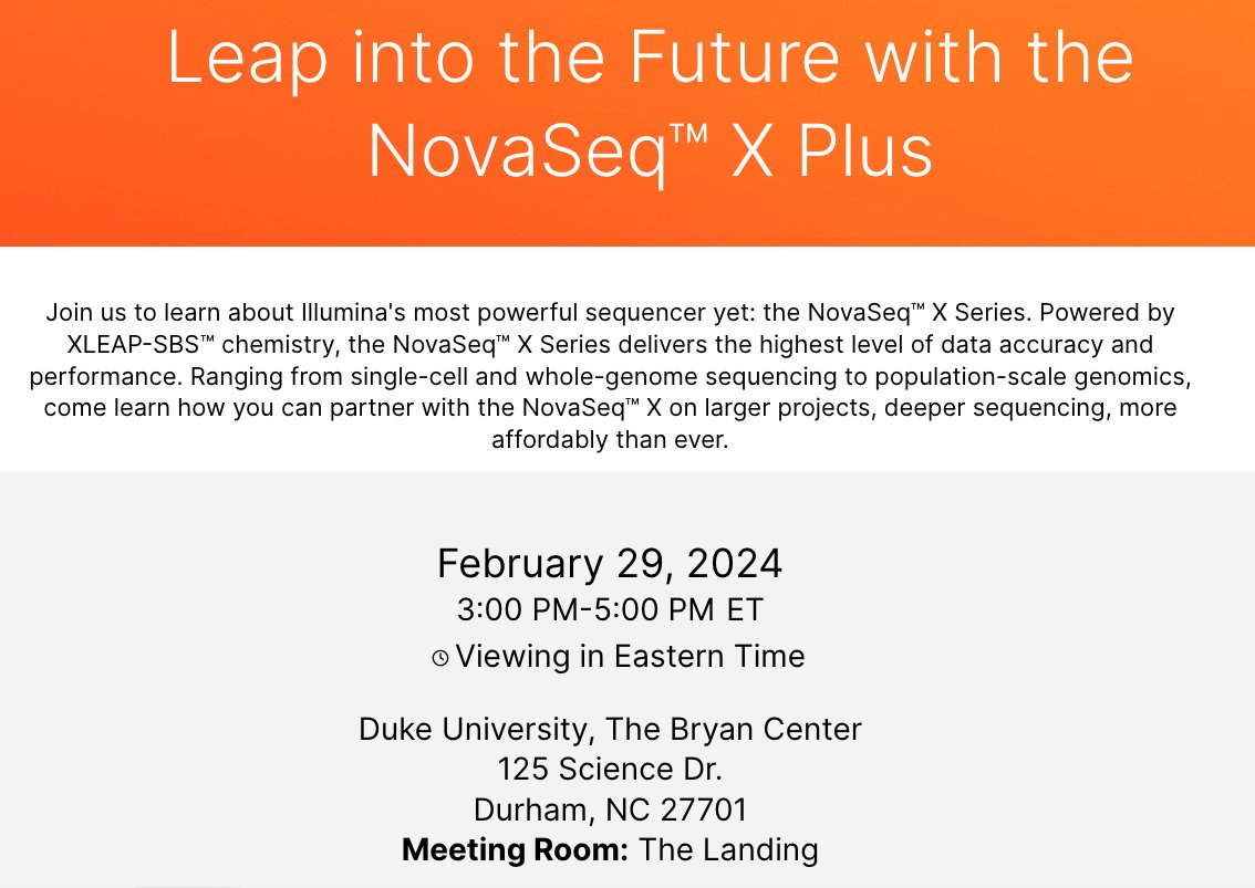 Duke Sequencing tweet media