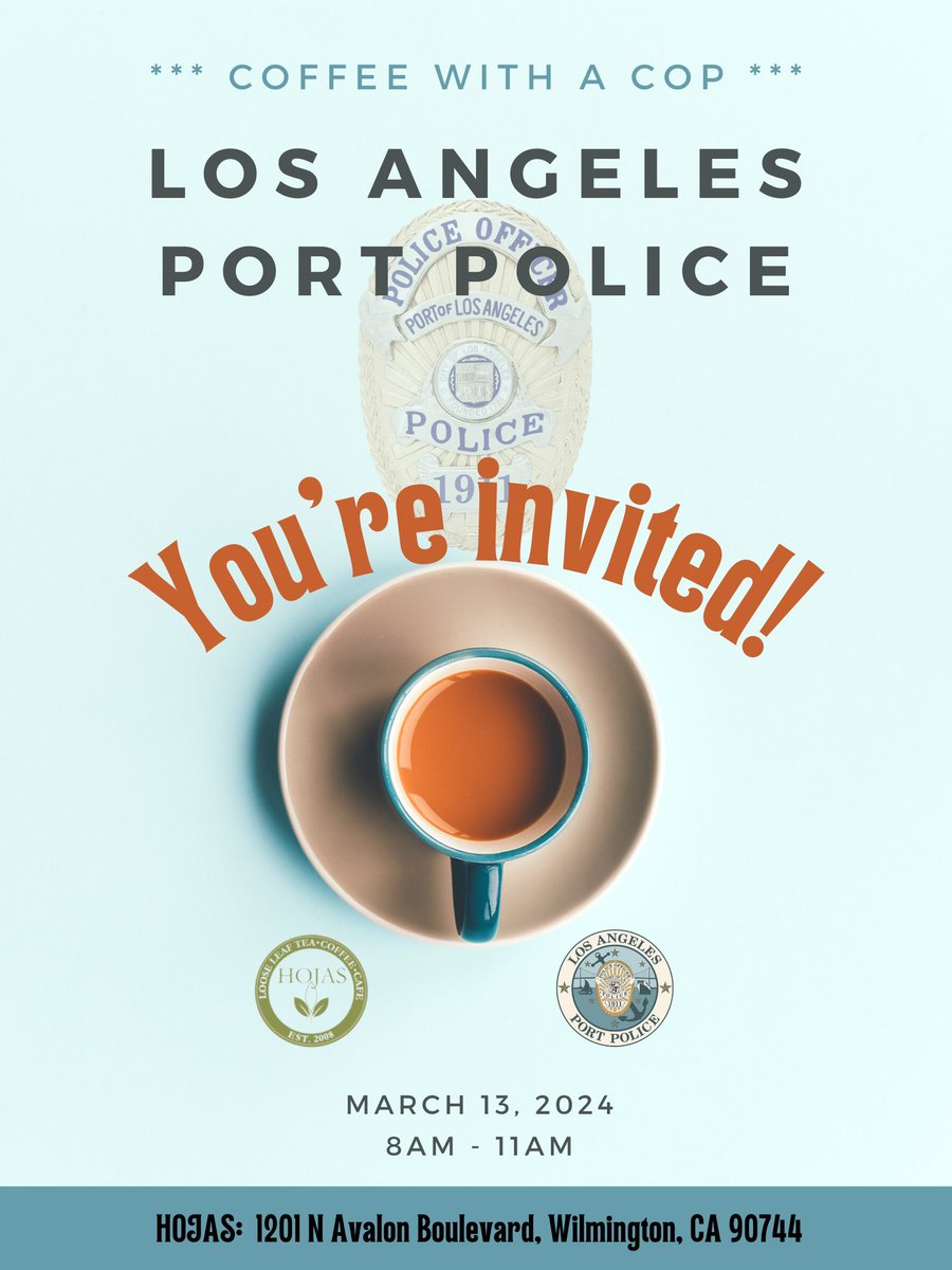 LA Port Police (@laportpolice) on Twitter photo Save the date! 
<a href="/PortofLA/">Port of Los Angeles</a> Save the date! 
<a href="/PortofLA/">Port of Los Angeles</a>