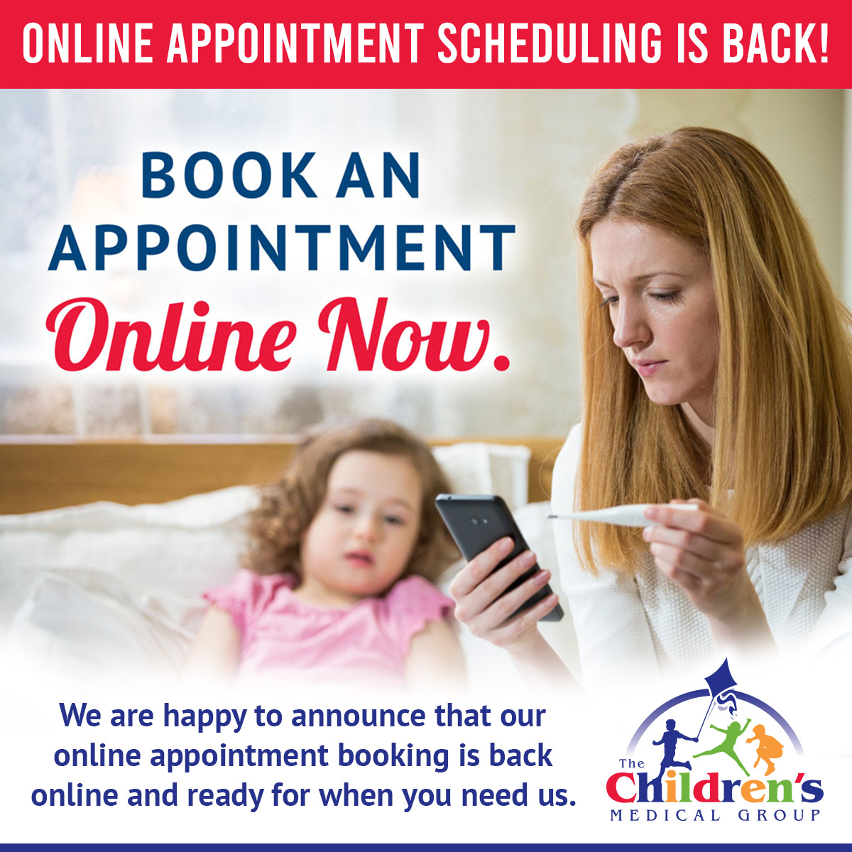 CMG4Kids's tweet photo. ⚠️ Attention: Our Online appointment booking is back online and ready for when you need us. ⚠️

Thank you and sorry for any inconvenience this has caused. https://t.co/jDkP3KWbdI