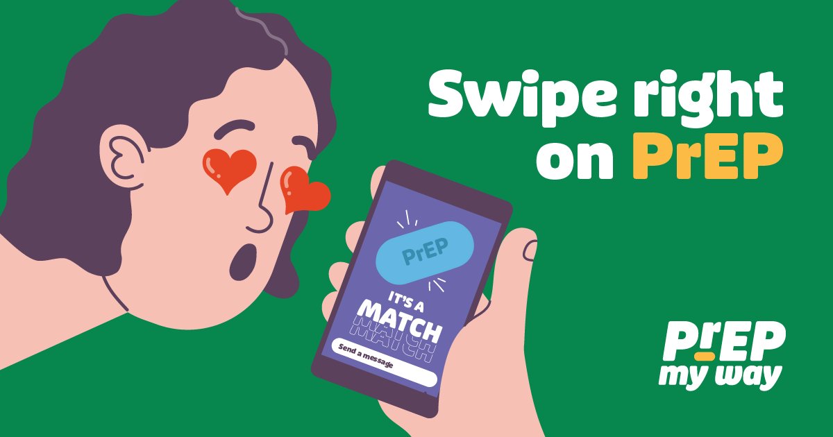 PrEPMyWaySW's tweet photo. Swipe right on PrEP! 📲 This little pill is your match made in health heaven. Keeping it sassy and safe because your wellness deserves a happily ever after! https://t.co/ewJ2Gh3eIc https://t.co/JlWMpoc8tv