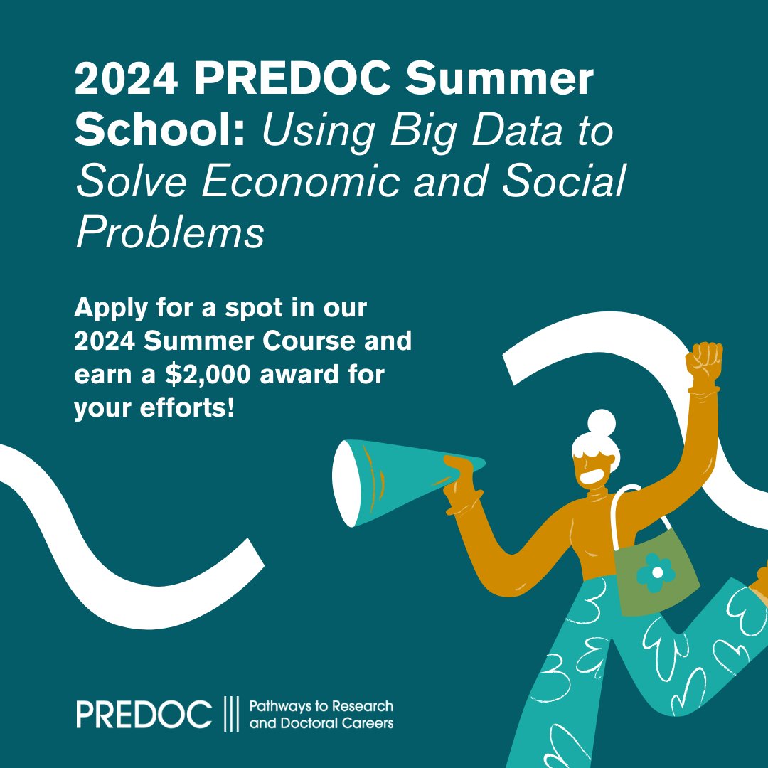 Applications for our 2024 Summer Course are open! If you're an undergraduate looking for opportunities in the quantitative social sciences, consider applying for a spot in this year's cohort and earn a fellow award of $2,000 for your efforts!

Apply @ bit.ly/3IdQMvH
