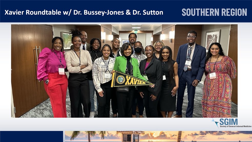 Jada Bussey-Jones, MD, MACP (@busseyjada) on Twitter photo Thrilled to connect with <a href="/EmoryGIM/">EmoryGIM</a> and <a href="/EmoryHospMed/">Emory Division Of Hospital Medicine</a> colleagues @ajala_md, <a href="/FleurantMD/">Marshall Fleurant</a>, <a href="/medmanny/">Manpreet Malik</a>, and the INCREDIBLE pre-med students from Xavier University <a href="/XULA1925/">Xavier Univ. of LA</a> at our Southern <a href="/SocietyGIM/">SGIM</a> meeting!
#SGIMProud
#HBCU
#TheFutureOfMedicine
#Whogotnext Thrilled to connect with <a href="/EmoryGIM/">EmoryGIM</a> and <a href="/EmoryHospMed/">Emory Division Of Hospital Medicine</a> colleagues @ajala_md, <a href="/FleurantMD/">Marshall Fleurant</a>, <a href="/medmanny/">Manpreet Malik</a>, and the INCREDIBLE pre-med students from Xavier University <a href="/XULA1925/">Xavier Univ. of LA</a> at our Southern <a href="/SocietyGIM/">SGIM</a> meeting!
#SGIMProud
#HBCU
#TheFutureOfMedicine
#Whogotnext