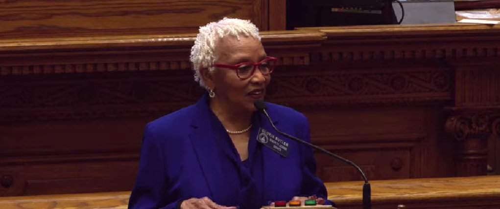 BREAKING NEWS: Democratic Georgia State Senate Minority Leader Gloria Butler announces she will retire at the end of the year. She has been the leader since 2021 and a state senator since 1999. #gapol