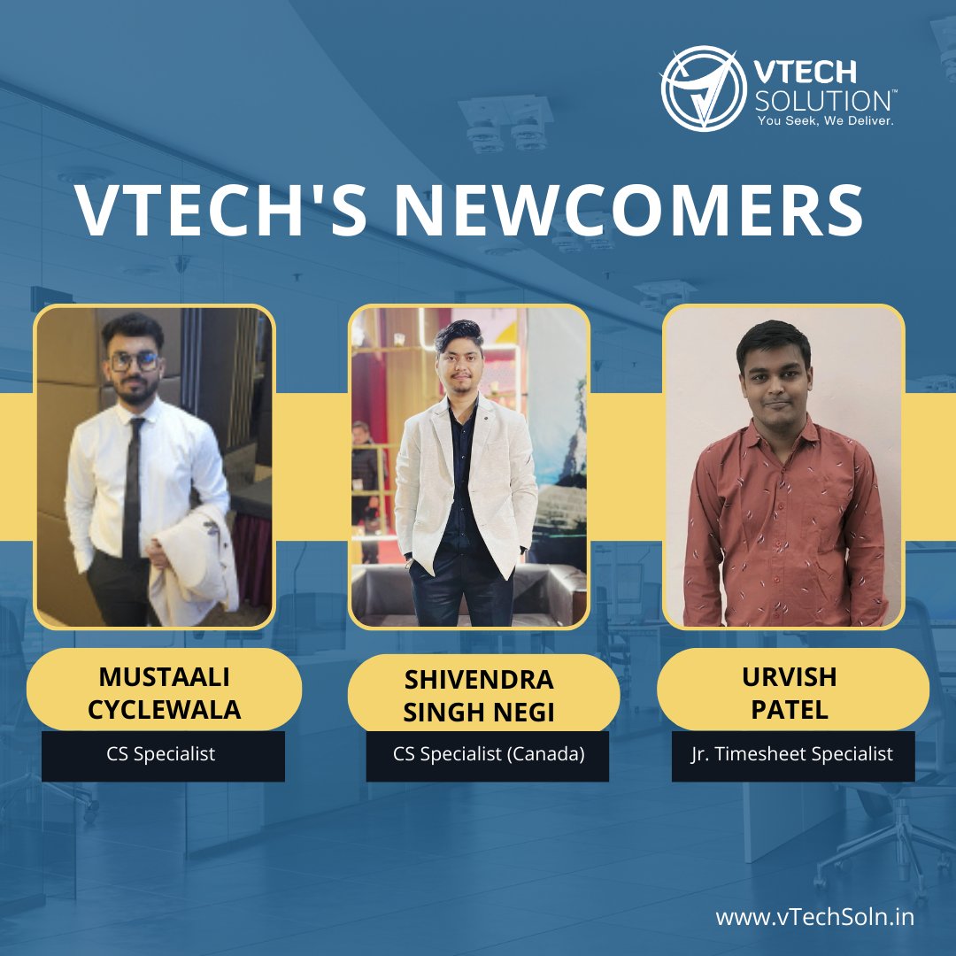 vTech_India's tweet photo. Welcome, bright stars! Join us in fostering a culture of encouragement, progress, and exploring the wealth of talent within our team. Let your brilliance guide us along the path to success.

#welcometotheteam #newjoiners #newbies #vtech https://t.co/CNd9LsvhIj