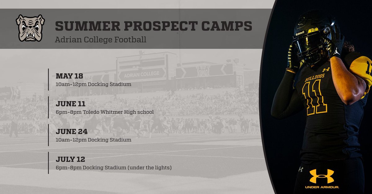 Calling all future Bulldogs! Prospect Camp dates are finally locked in!👀 🔒 Register here➡️docs.google.com/forms/d/1YUUIq…