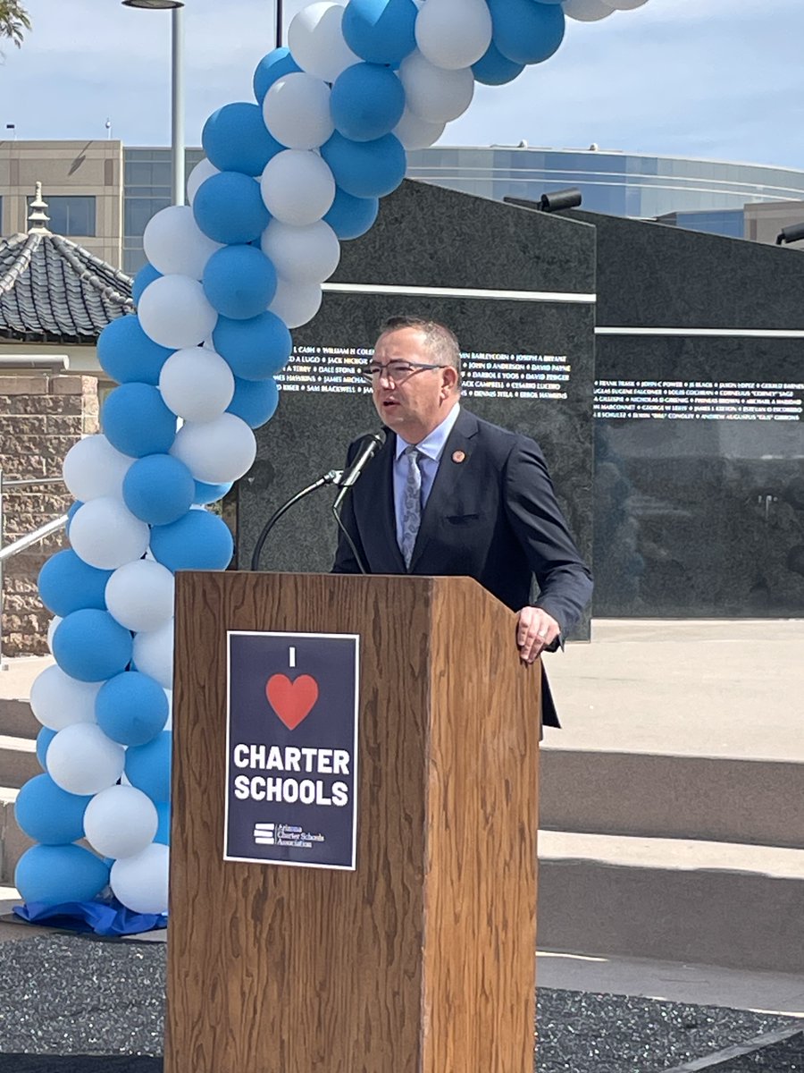AzCharters's tweet photo. This important point from Speaker of the House Representative Ben Toma: “We firmly believe that one size doesn’t fit all for #Arizona kids. I’m a huge supporter of the charter school system.” @RepBenToma #AZCATC24 #azcharters #PublicSchoolsWeek https://t.co/kV1ZFILdNT