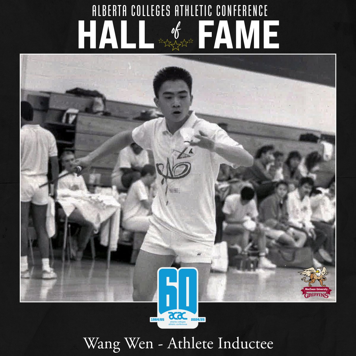 ACAC HALL OF FAME | ATHLETES 🌟

Welcoming Wang Wen, a 2024 Inductee in the Athlete category.

Wang quickly dominated post-secondary badminton in 1988, securing three consecutive CCAA men’s singles championships.

Full Story: acac.ab.ca/x/5cyqc

#ACACsport | #ACACHallOfFame