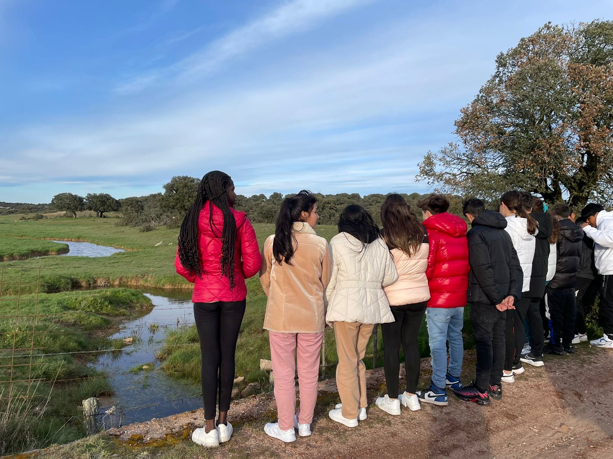 iesamoreno's tweet photo. Nuestra primera salida del programa de Agrupaciones Escolares @educaciongob. @AlumnxsAM disfrutando de una tarde de paseo junto a los compañeros del IES El Encinar - Terradillos en Salamanca. ¡Mañana nuevo día de compartir experiencias! https://t.co/bToIFQs7BA