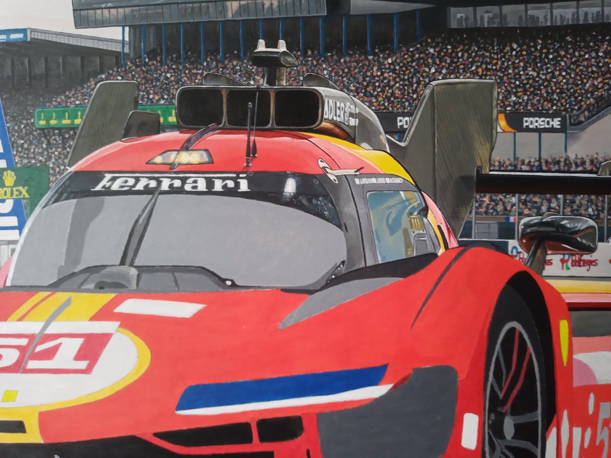 Little bit more car detailing progress! #Ferrari499P #LeMans24 #WorldEnduranceChampionship #Motorsport #Art