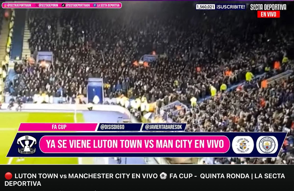 javitabares's tweet photo. Martes de #FACup 🏆
#Lutton
#ManchesterCity
@LutonTown 🆚️ @ManCity
Ya estamos con @Disisdiego
Compartiendo la previa ⤵️
https://t.co/c9d9s3ys1U https://t.co/lEwIlonxKB